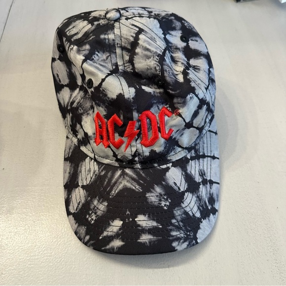 ACDC H3 Headwear Men’s Black & White Camo Baseball Hat w Adjustable Strap GUC - Picture 2 of 7